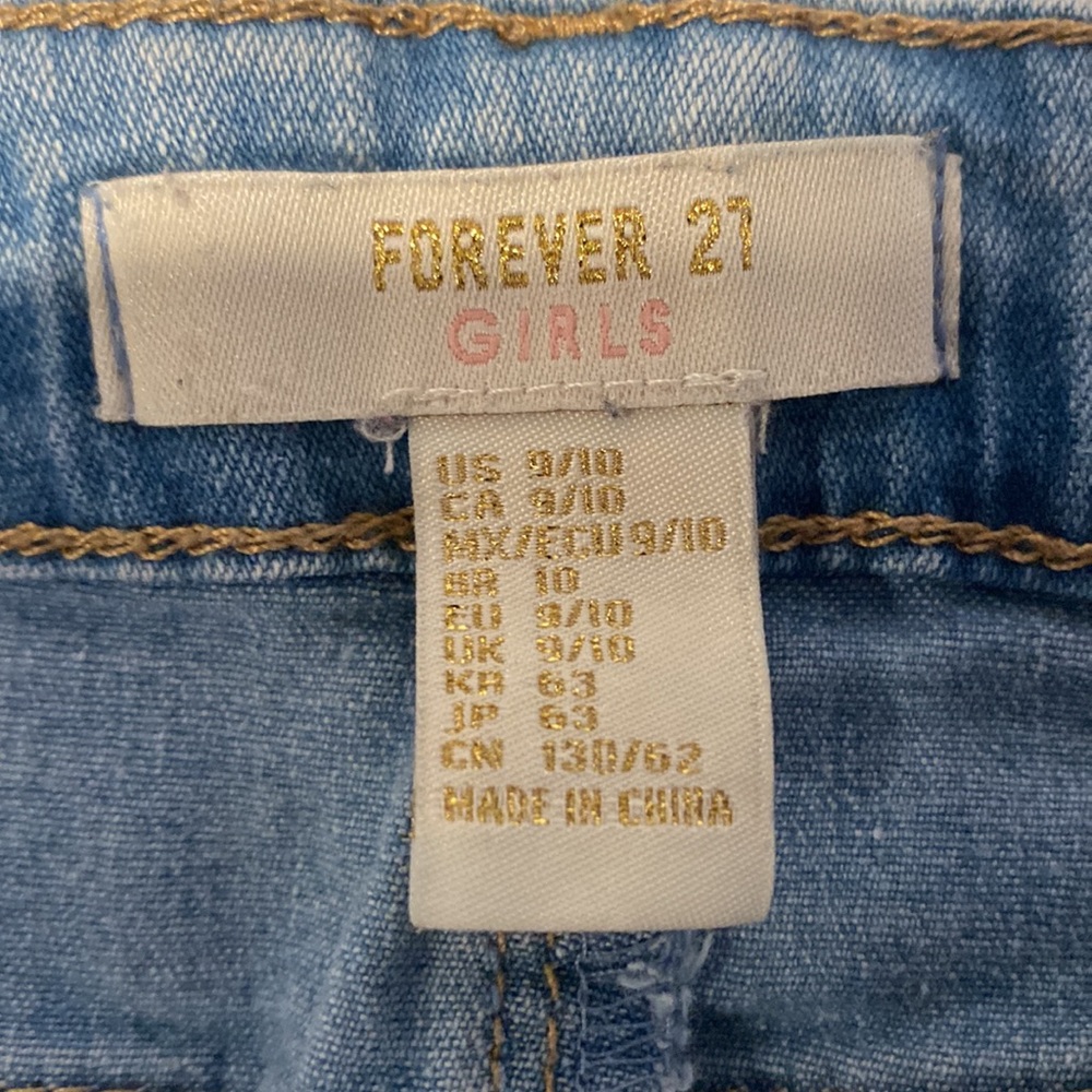 Forever 21 Light Blue Ripped Skinny Jeans - Picture 3 of 3